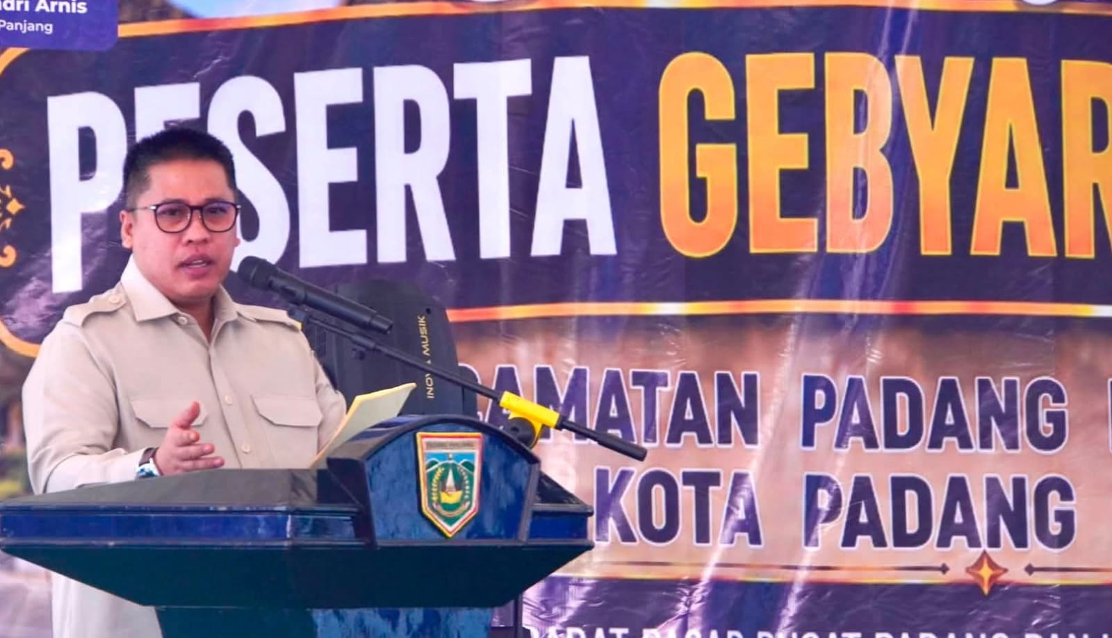Wako Hendri Arnis saat beri sambutan